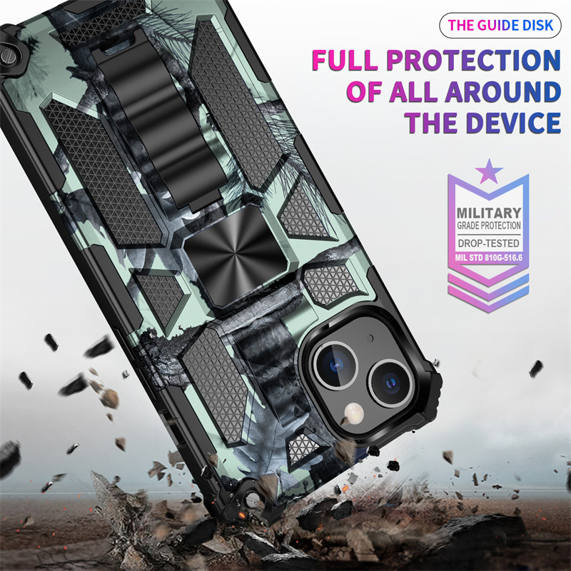 Suitable for iPhone Heavy Duty Phone Case with Stand and Anti-drop